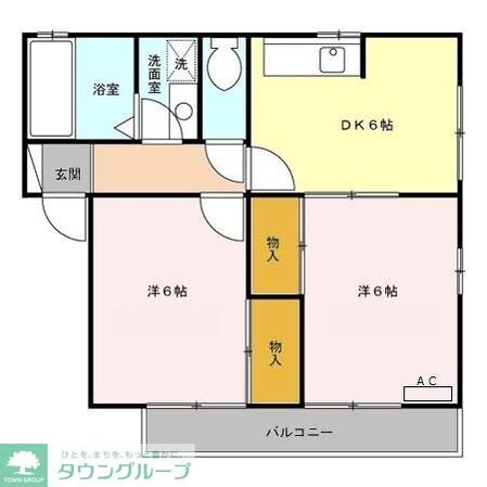 ハイム シンフォニア A・Bの物件間取画像